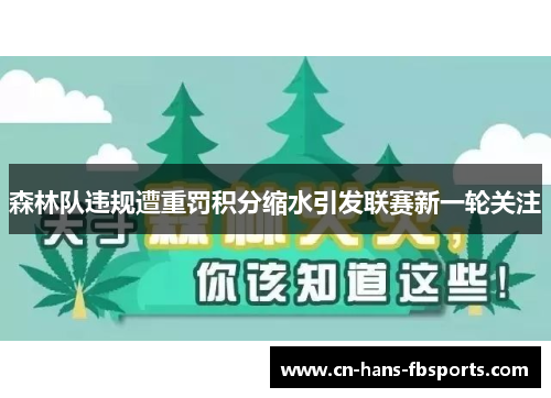 森林队违规遭重罚积分缩水引发联赛新一轮关注